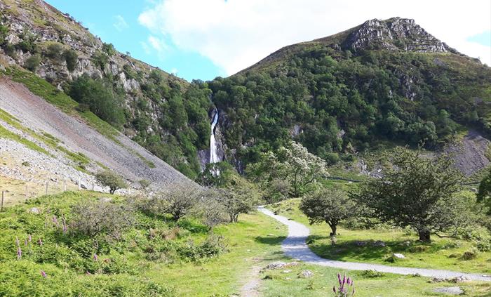 Path to Rhaeadr Fawr waterfall (Aber Falls), Coedydd Aber National Nature Reserve